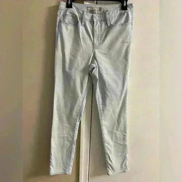 Athleta Sculptek Light Blue Skinny Jeans stretchy‎ Sz 10 - Picture 1 of 6